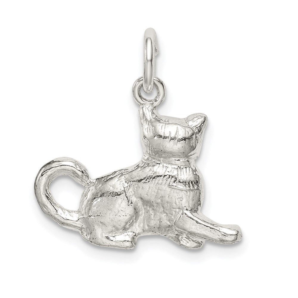 Sterlingsilber Katze Charm