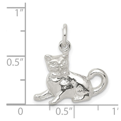 Sterlingsilber Katze Charm