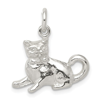 Sterlingsilber Katze Charm