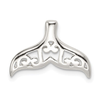 Sterlingsilber Poliert Filigran Wal Schwanz Kette Anhänger