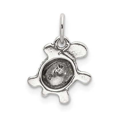 Sterlingsilber Antikisiert Schildkröte Charm