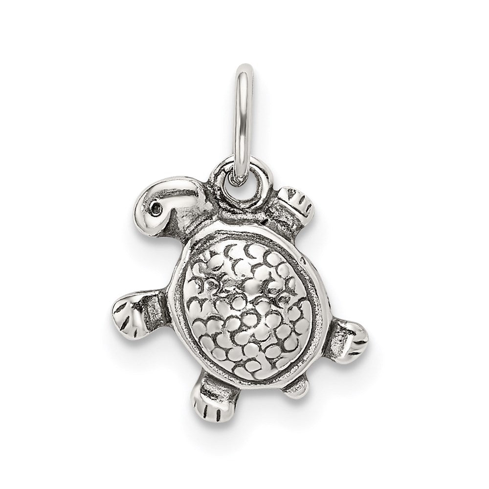 Sterlingsilber Antikisiert Schildkröte Charm