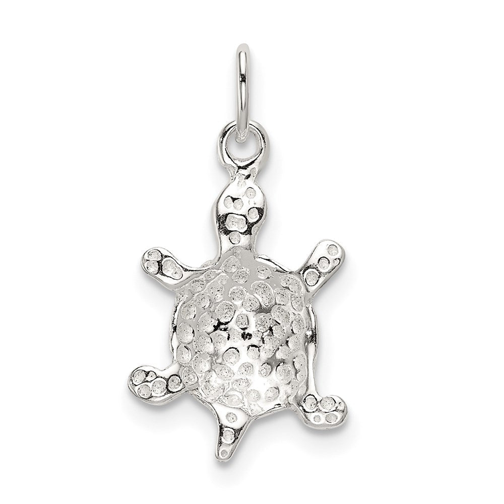 Sterlingsilber Poliert Schildkröte Charm