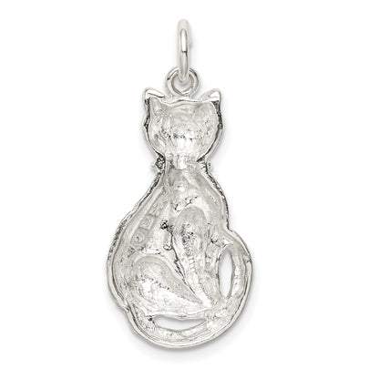 Sterlingsilber Katze Charm