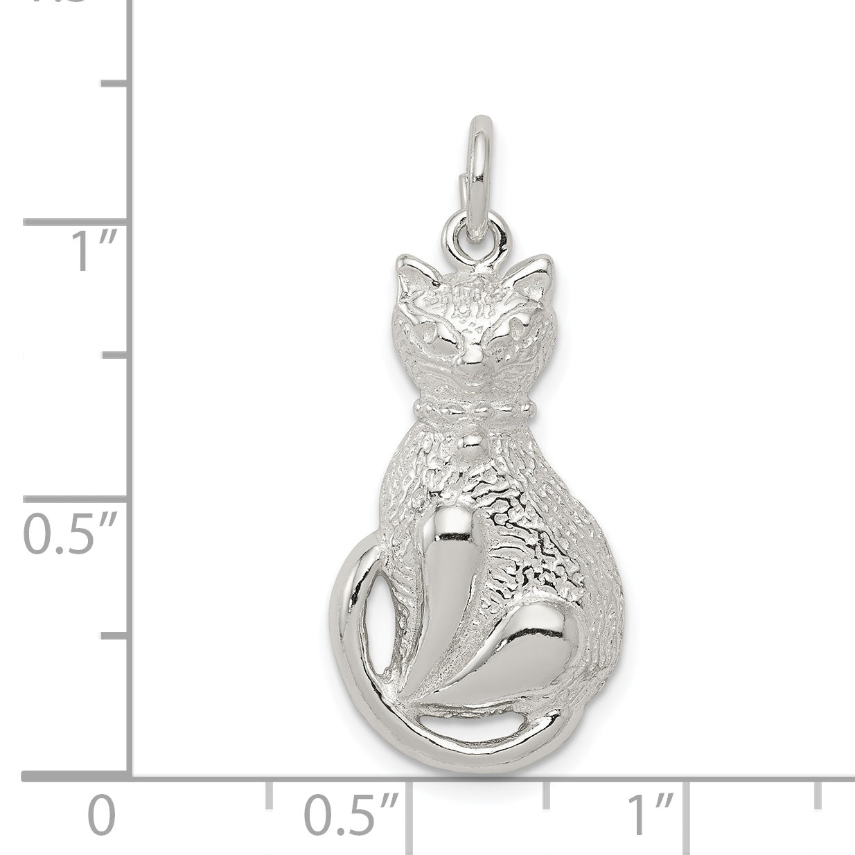 Sterlingsilber Katze Charm