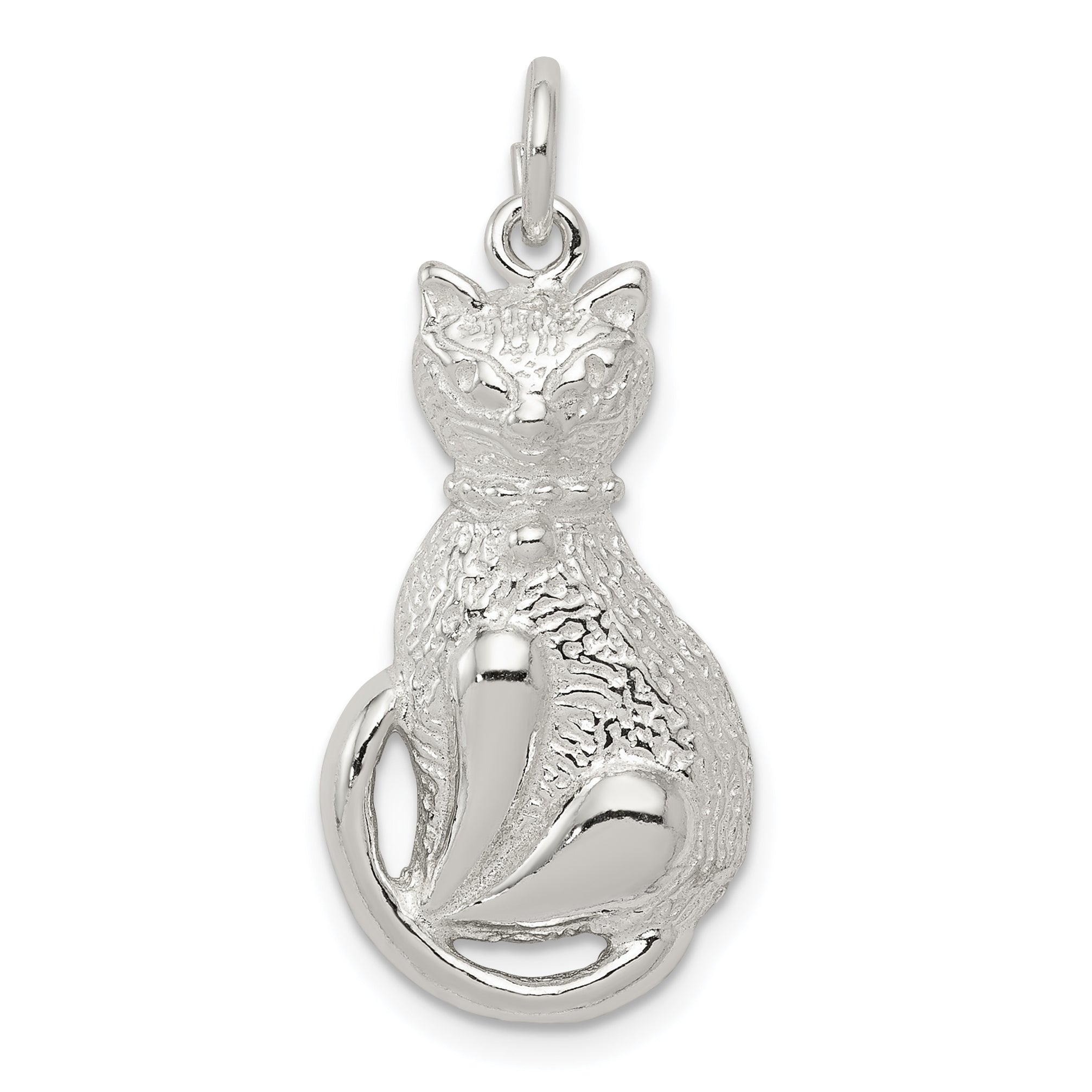 Sterlingsilber Katze Charm
