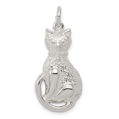 Sterlingsilber Katze Charm