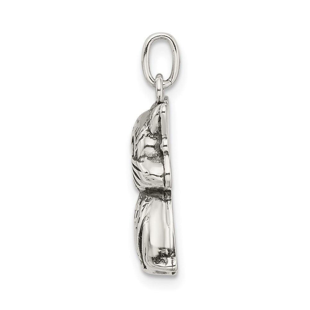 Sterlingsilber Antikisiert Katze Charm