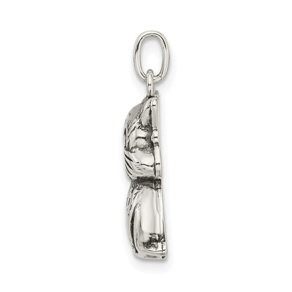 Sterlingsilber Antikisiert Katze Charm