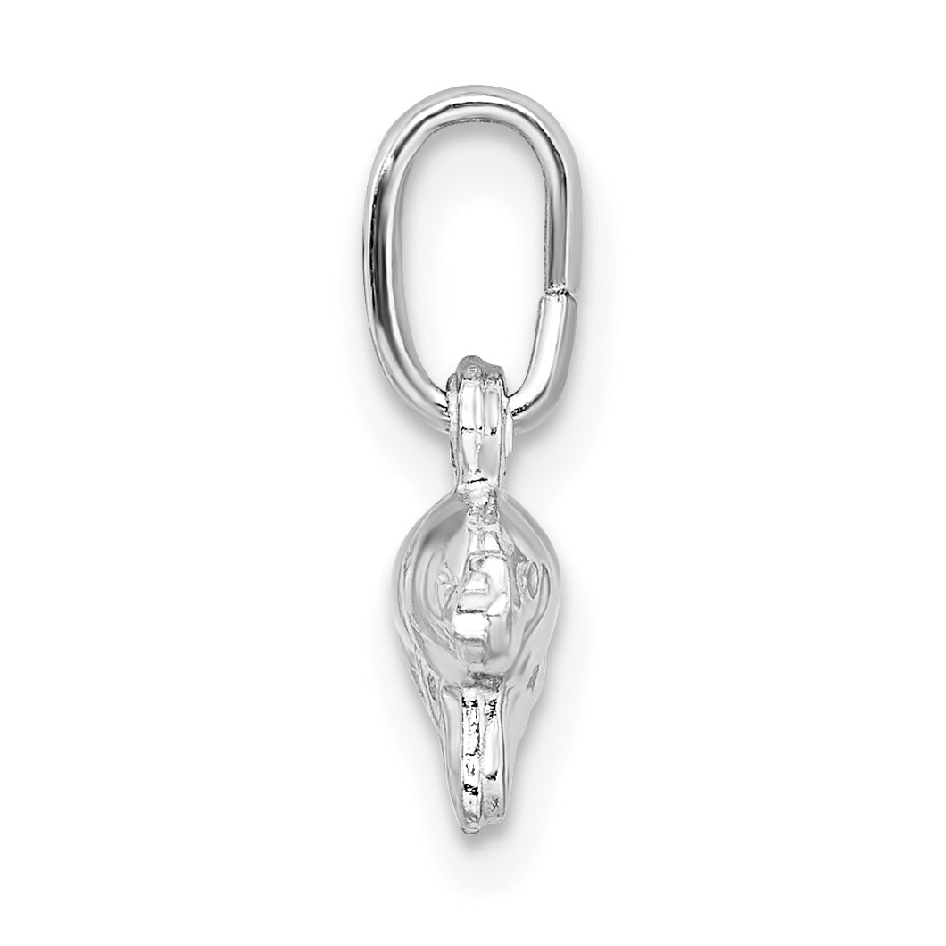 Sterlingsilber Rhodiniert Poliert Elefant Charm