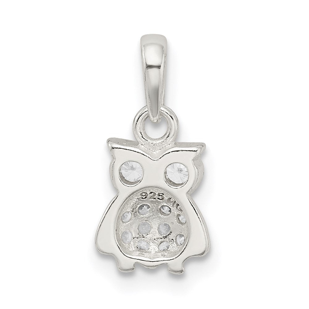 Sterlingsilber Zirkonia Eule Anhänger