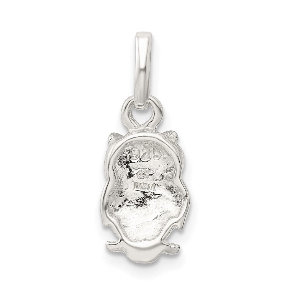 Sterlingsilber Poliert Eule Charm
