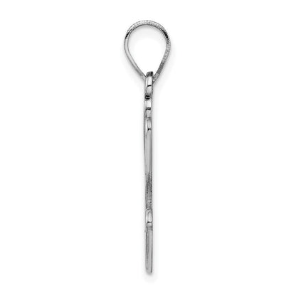 Sterlingsilber Rhod-plate Emaille Autism mit Smiley Face Handprint Anhänger