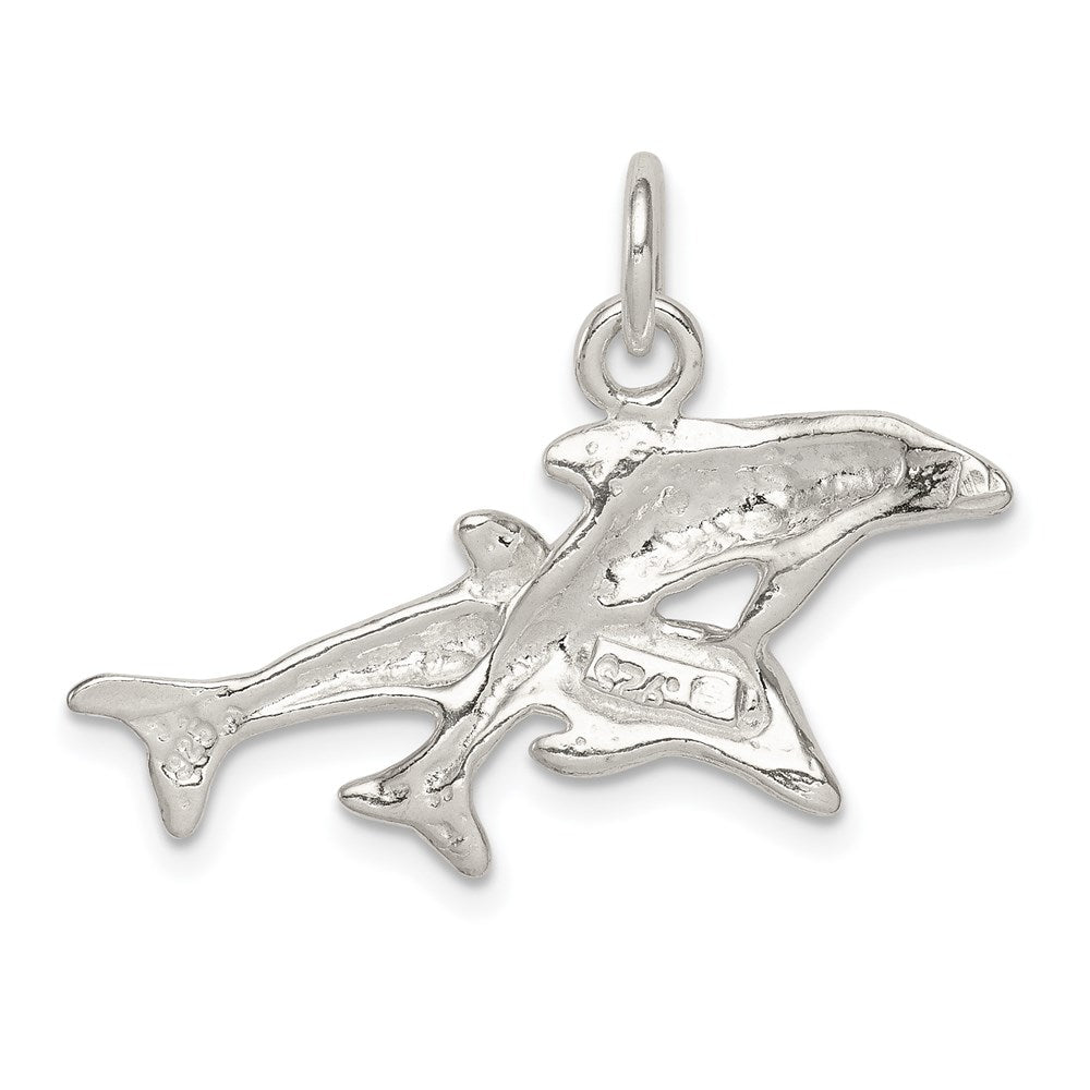 Sterlingsilber Dolphins Charm