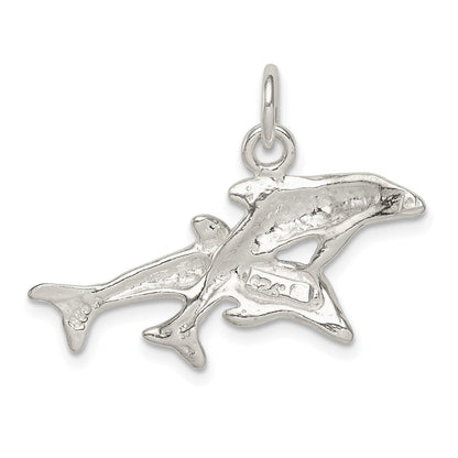 Sterlingsilber Dolphins Charm