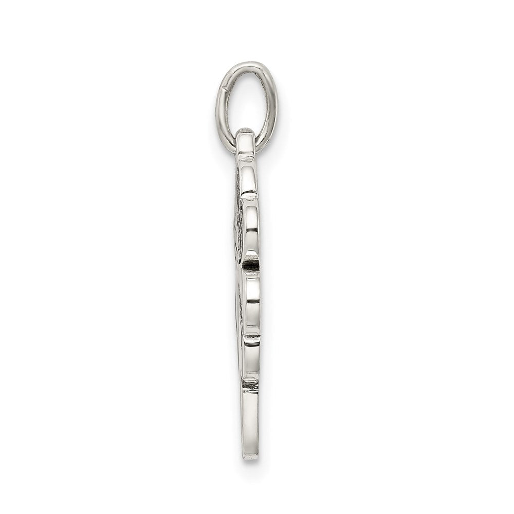 Sterlingsilber Poliert Emaille Hoffnung Luck Swarovski Zirconia Klee Anhänger