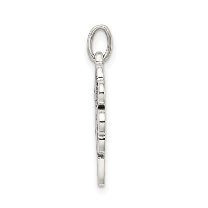Sterlingsilber Poliert Emaille Hoffnung Luck Swarovski Zirconia Klee Anhänger