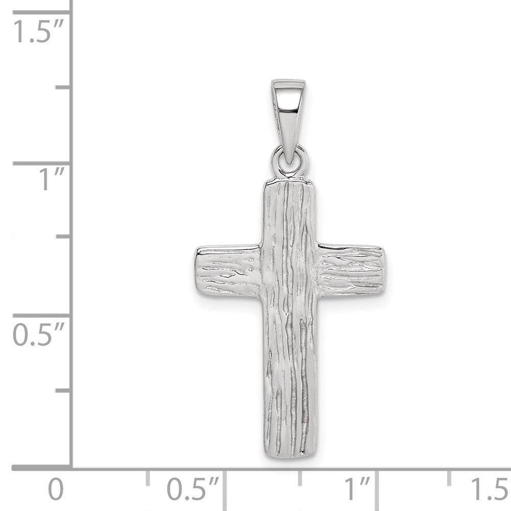 Sterlingsilber Rhodiniert Kreuz Anhänger