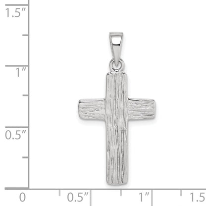 Sterlingsilber Rhodiniert Kreuz Anhänger