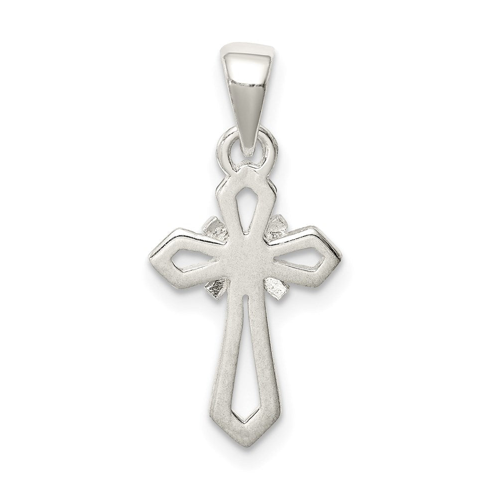 Sterlingsilber Poliert Kreuz Anhänger