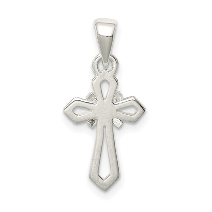 Sterlingsilber Poliert Kreuz Anhänger