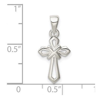 Sterlingsilber Poliert Kreuz Anhänger