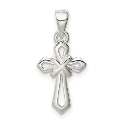 Sterlingsilber Poliert Kreuz Anhänger