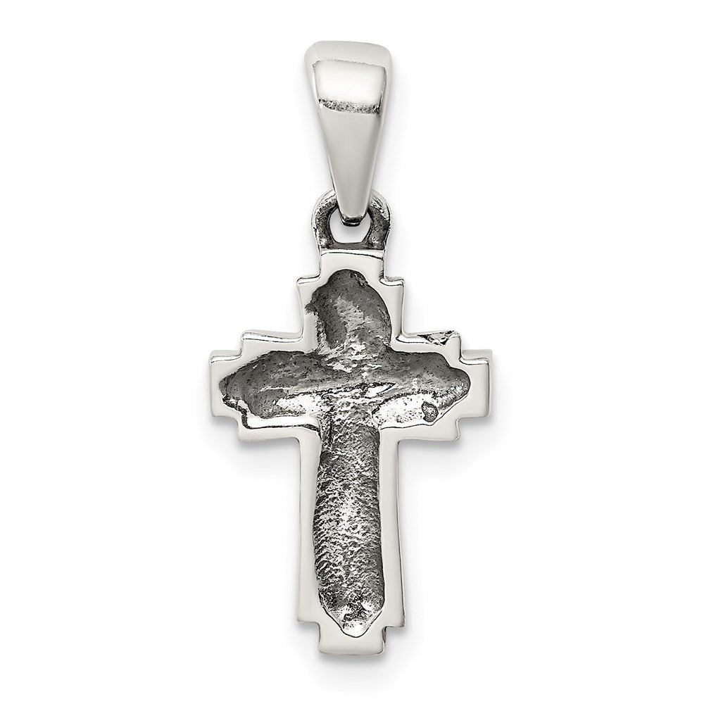 Sterlingsilber Antikisiert Kreuz Anhänger