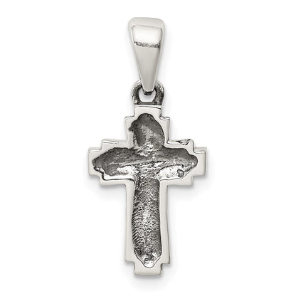 Sterlingsilber Antikisiert Kreuz Anhänger