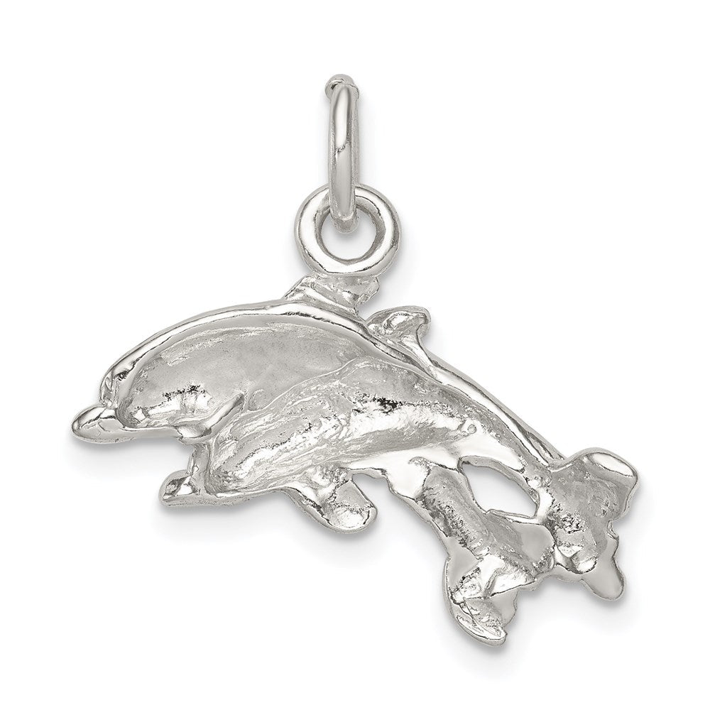 Sterlingsilber Dolphins Charm