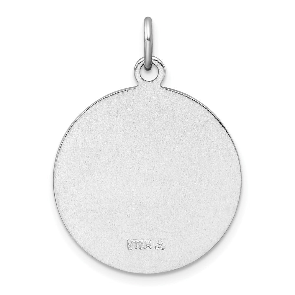 Sterlingsilber Rhodiniert & Goldfarben St. Anthony Medaille Anhänger