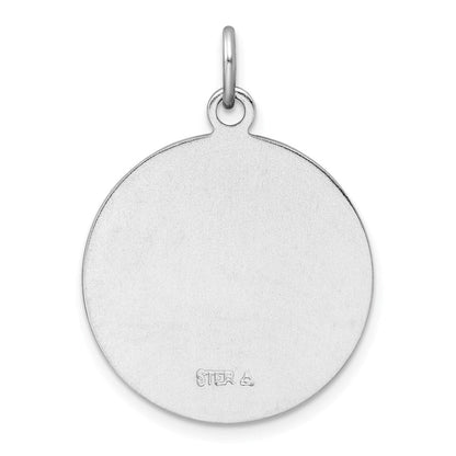 Sterlingsilber Rhodiniert & Goldfarben St. Anthony Medaille Anhänger