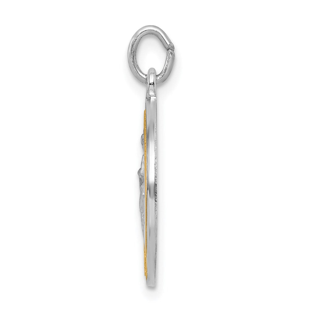 Sterlingsilber Rhodiniert & Goldfarben St. Michael Medaille