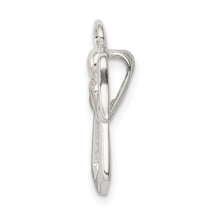 Sterlingsilber & Goldfarben Engel Kette Anhänger