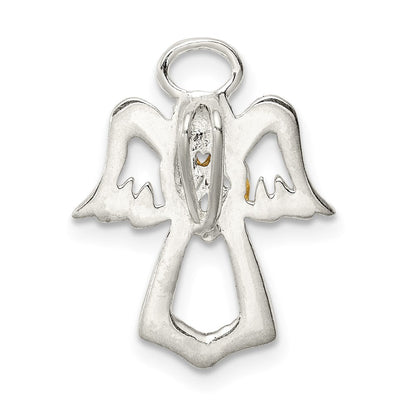 Sterlingsilber & Goldfarben Engel Kette Anhänger