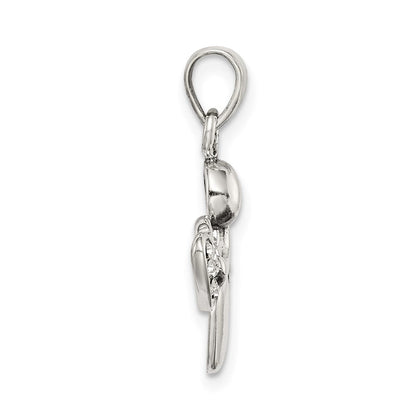 Sterlingsilber Antikisiert & Zirkonia Engel Charm