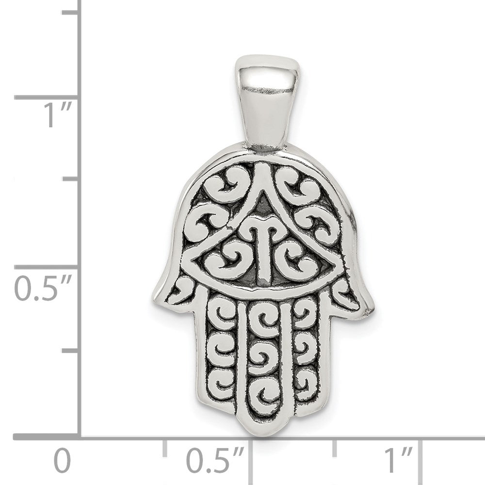 Sterlingsilber Antikisiert Hamsa Anhänger