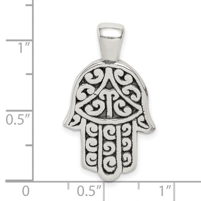 Sterlingsilber Antikisiert Hamsa Anhänger
