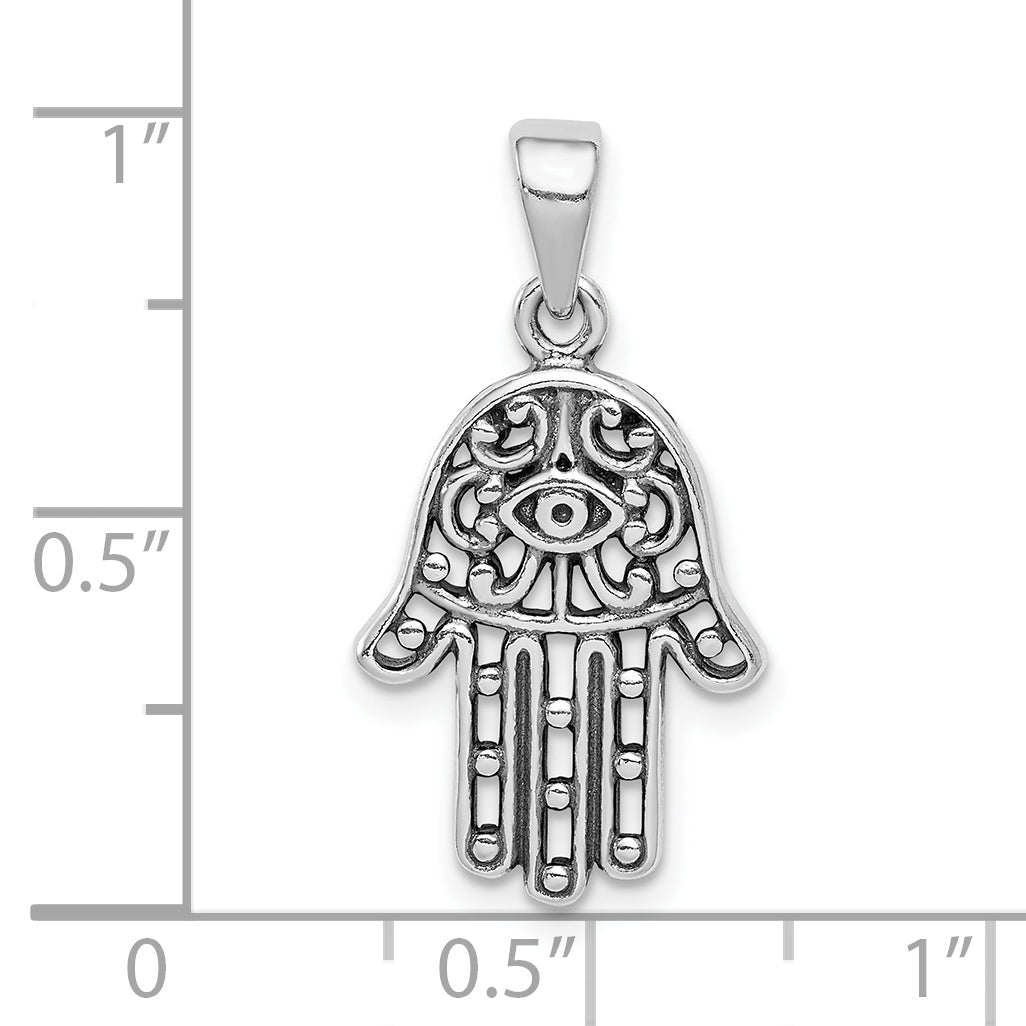 Sterlingsilber Antikisiert Hamsa Anhänger