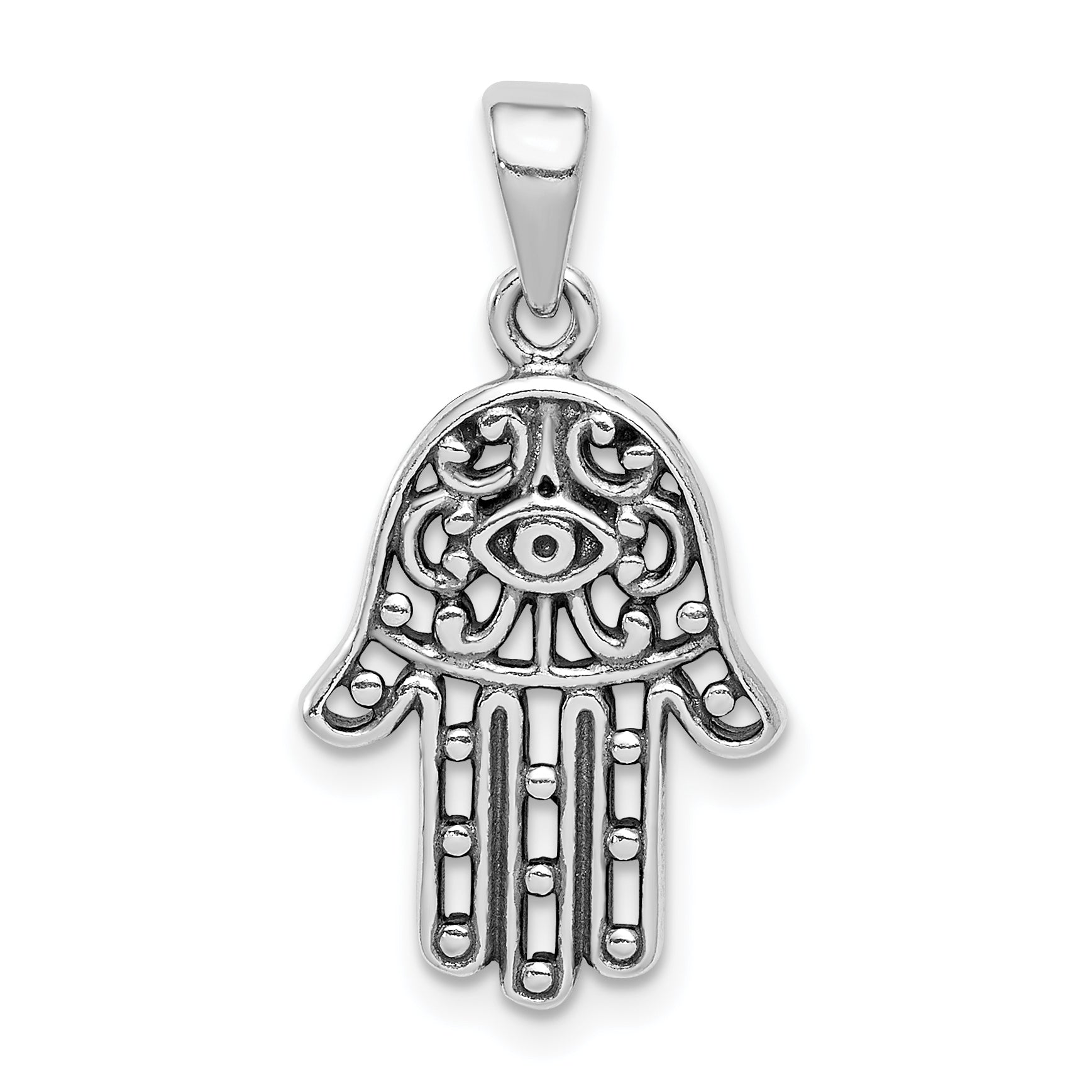 Sterlingsilber Antikisiert Hamsa Anhänger