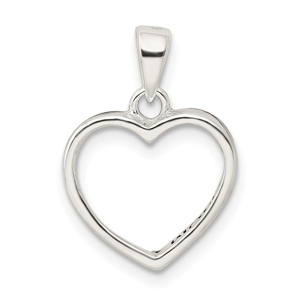 Sterlingsilber Emaille Liebe You Mama Herz Anhänger
