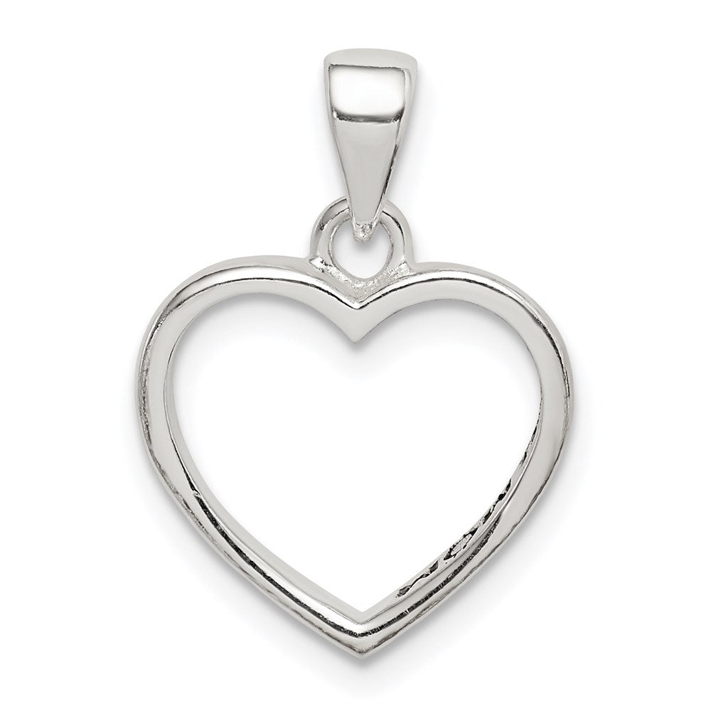 Sterlingsilber Emaille Liebe You Mama Herz Anhänger