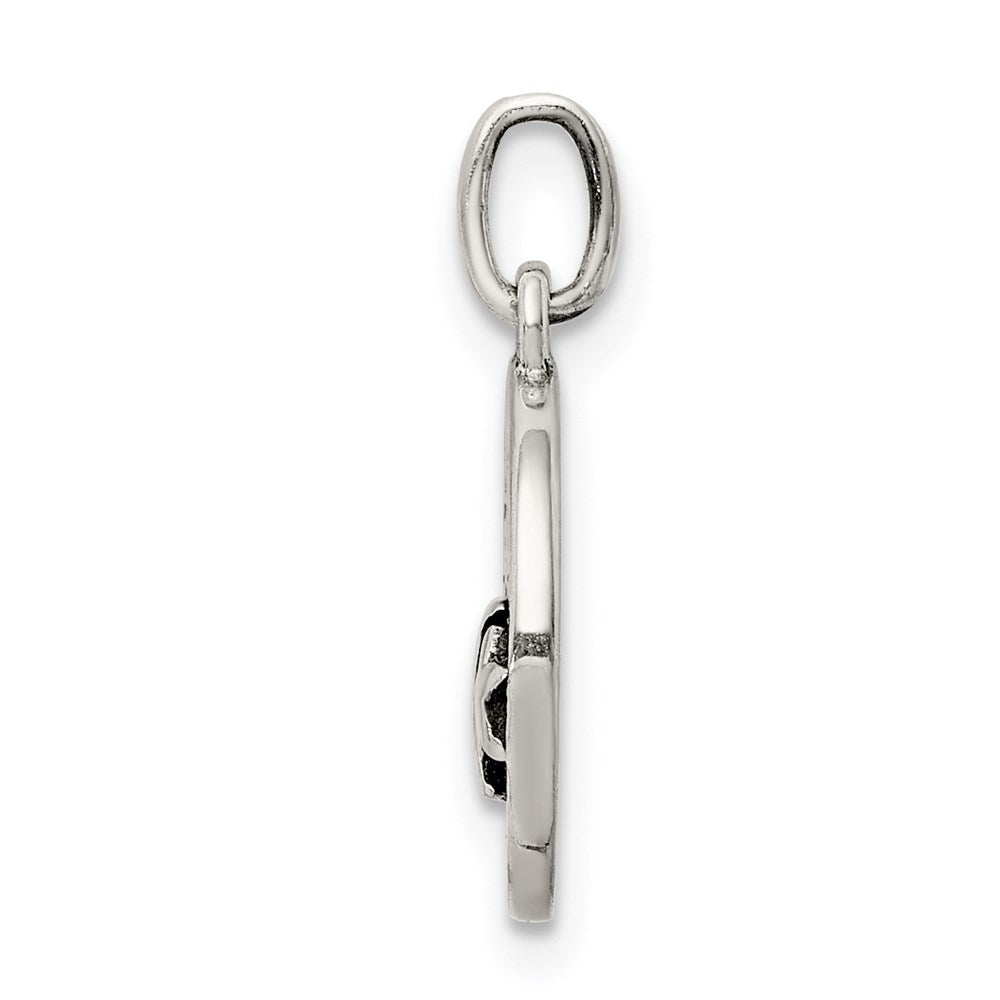 Sterlingsilber Emaille Liebe You To The Mond & Rückseite Charm Anhänger