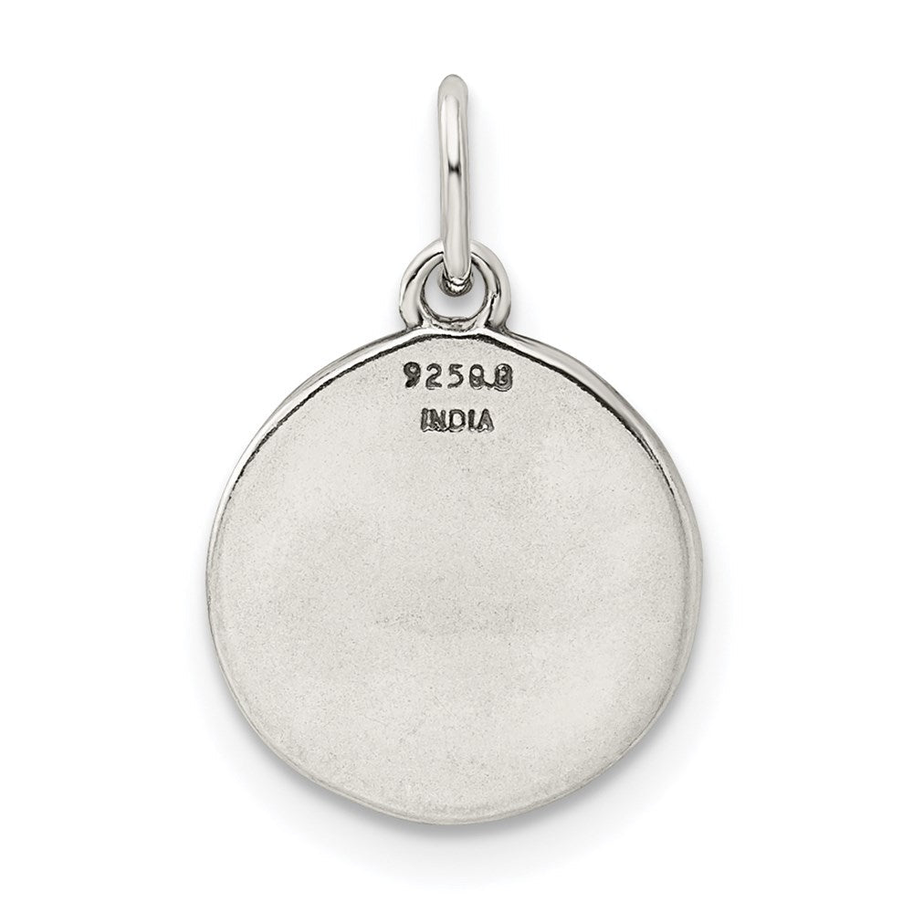 Sterlingsilber Emaille Liebe You To The Mond & Rückseite Charm Anhänger