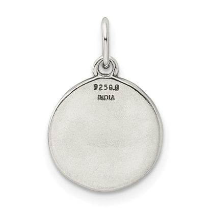 Sterlingsilber Emaille Liebe You To The Mond & Rückseite Charm Anhänger