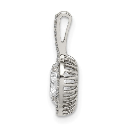 Sterlingsilber Zirkonia Herz Kette Anhänger