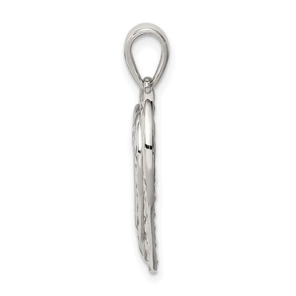 Sterlingsilber Diamantiert Herz Anhänger