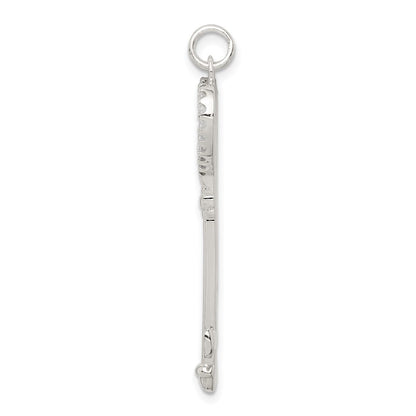 Sterlingsilber Zirkonia Herz Key Anhänger