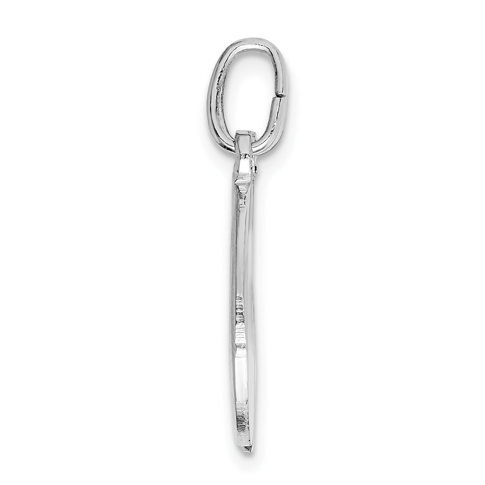 Sterlingsilber Rhodium-plate Brush & Poliert Yin Yang Break Apart Anhänger