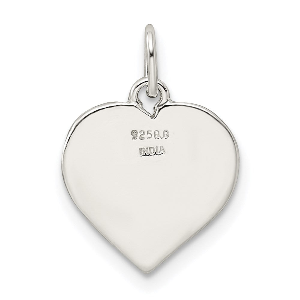 Sterlingsilber Emaille My Familie Herz Charm